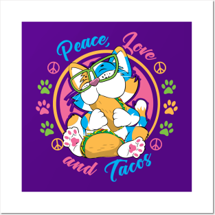 Peace, Love and Tacos Posters and Art